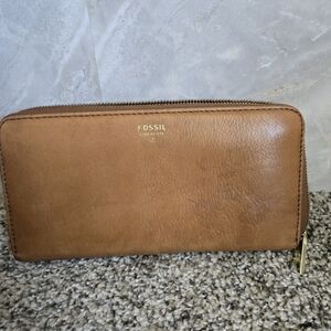 Fossil Tan Leather Women's Wallet
